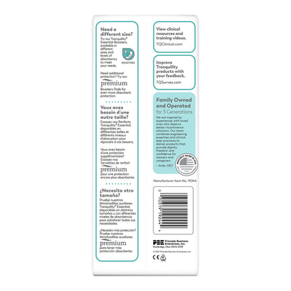 PAD, BOOSTER TRANQUILITY ESSENT F/DISP UNDERGARMENT (25/BG)