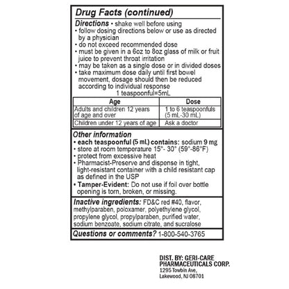 DIOCTO, LIQ 50MG/5ML 473ML (12BT/CS)