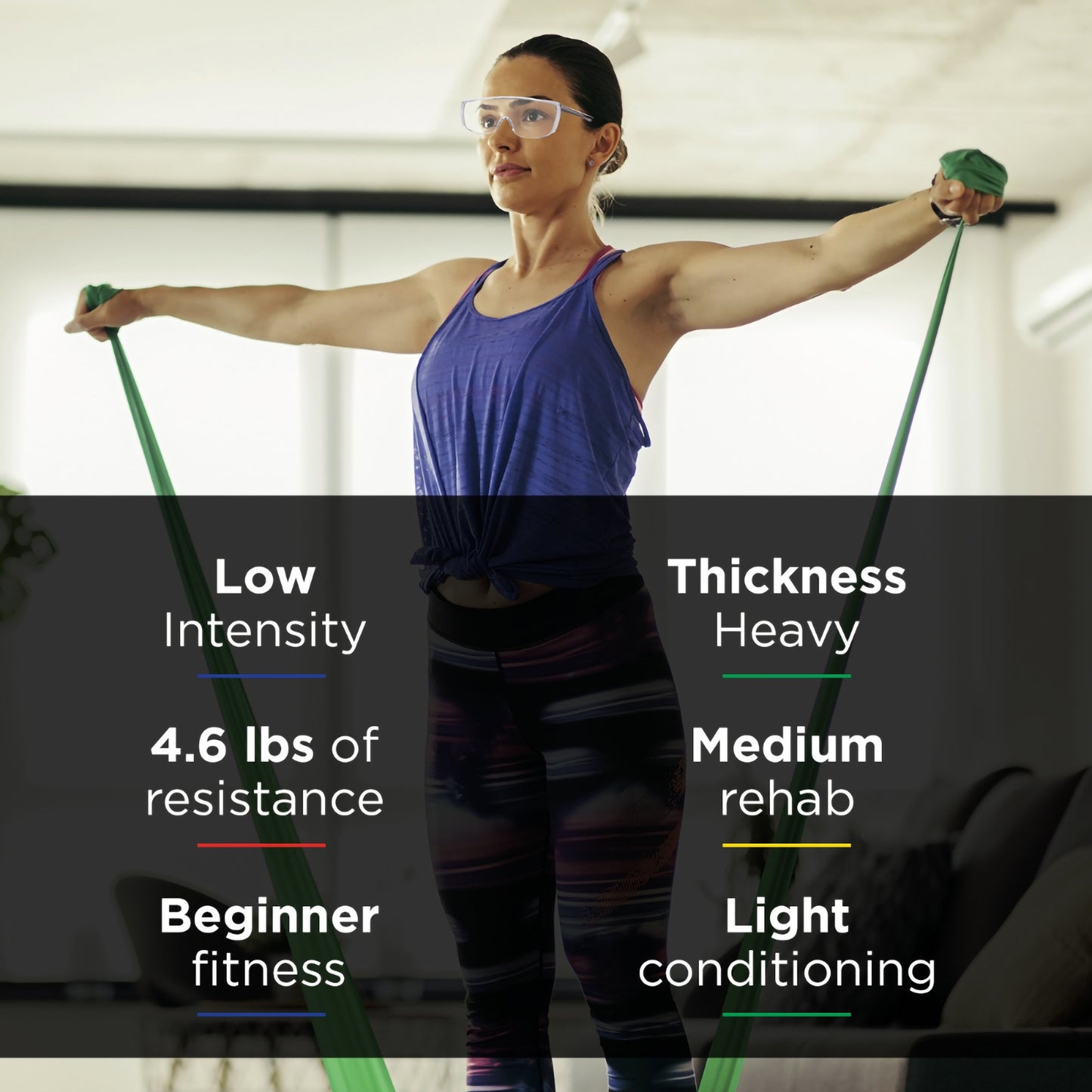 THERABAND, LF GRN (25YD/RL) HYGNIC