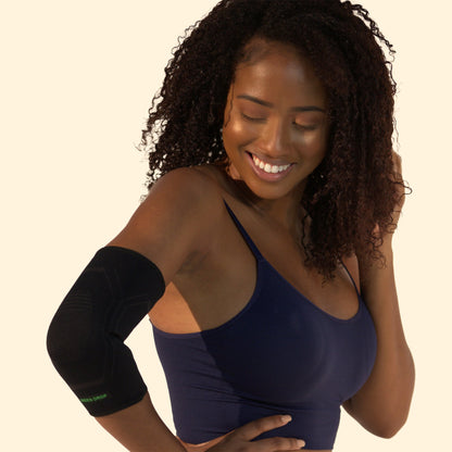 SLEEVE, ELBOW COMPRSN INFUSED BLK SM/MED (48/CS)