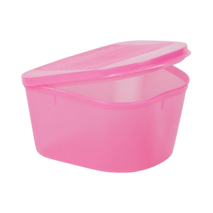 CUP, DENTURE HINGED LID PNK (200/CS)