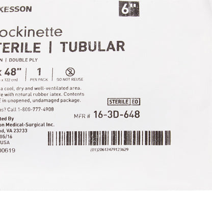 STOCKINETTE, TUBULAR 2PLY STR 6"X48"(18/CS)