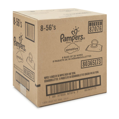 WIPE, PAMPERS SENSITIVE (56/PK8PK/CS)
