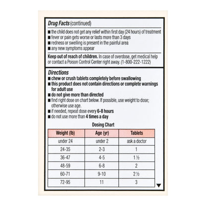 IBUPROFEN IB, TAB FT CHLD 100MG (24/BT)