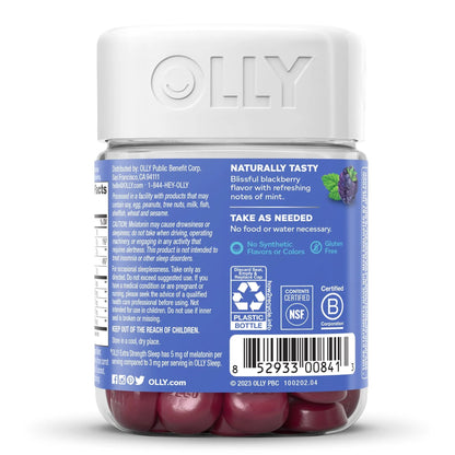 OLLY, GUMMY SLEEP ZEN XS BLK BERRY (50/BT)