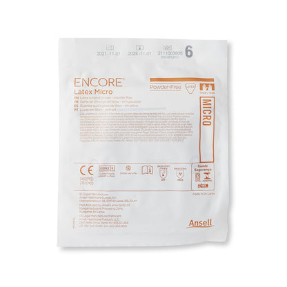 GLOVE, SURG LTX 6.0 STR2 SMTH (50PR/BX 4BX/CS)