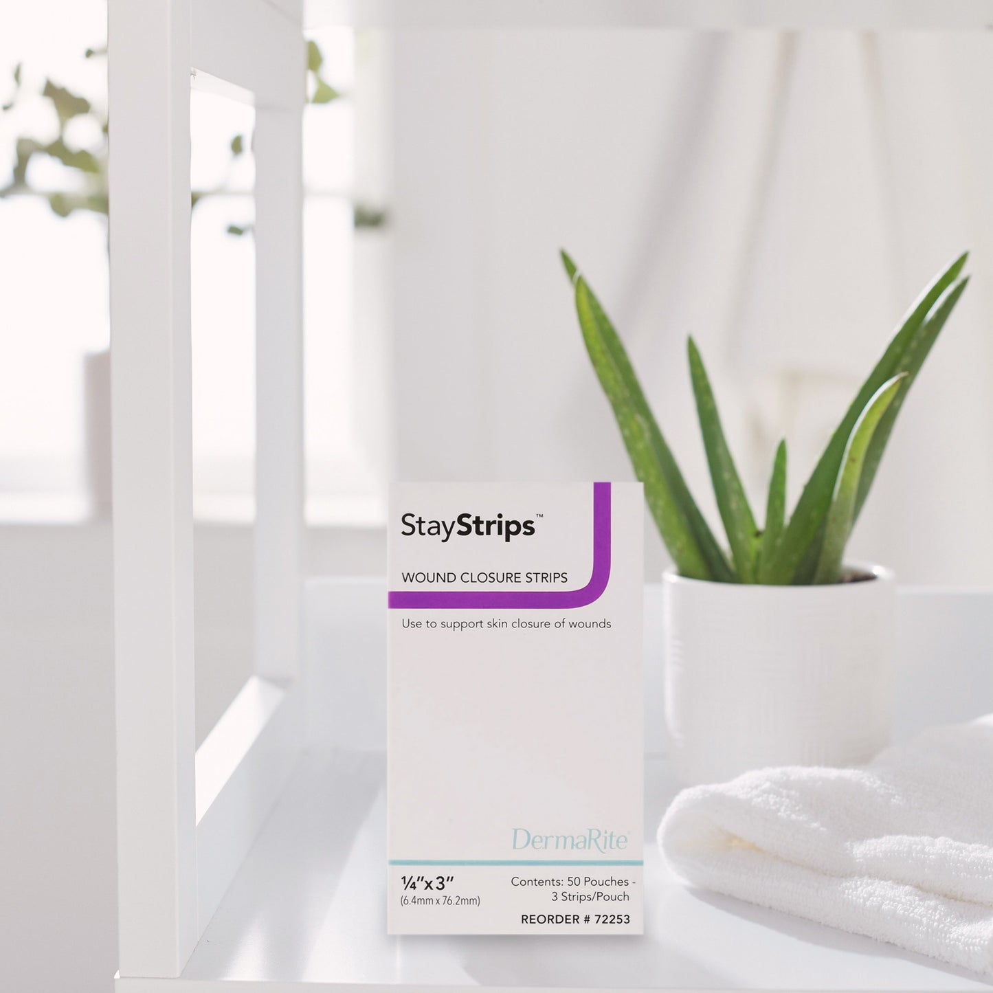 STRIPS, WOUND CLOSURE STAY STRIPS .25"X3" (50/BX)