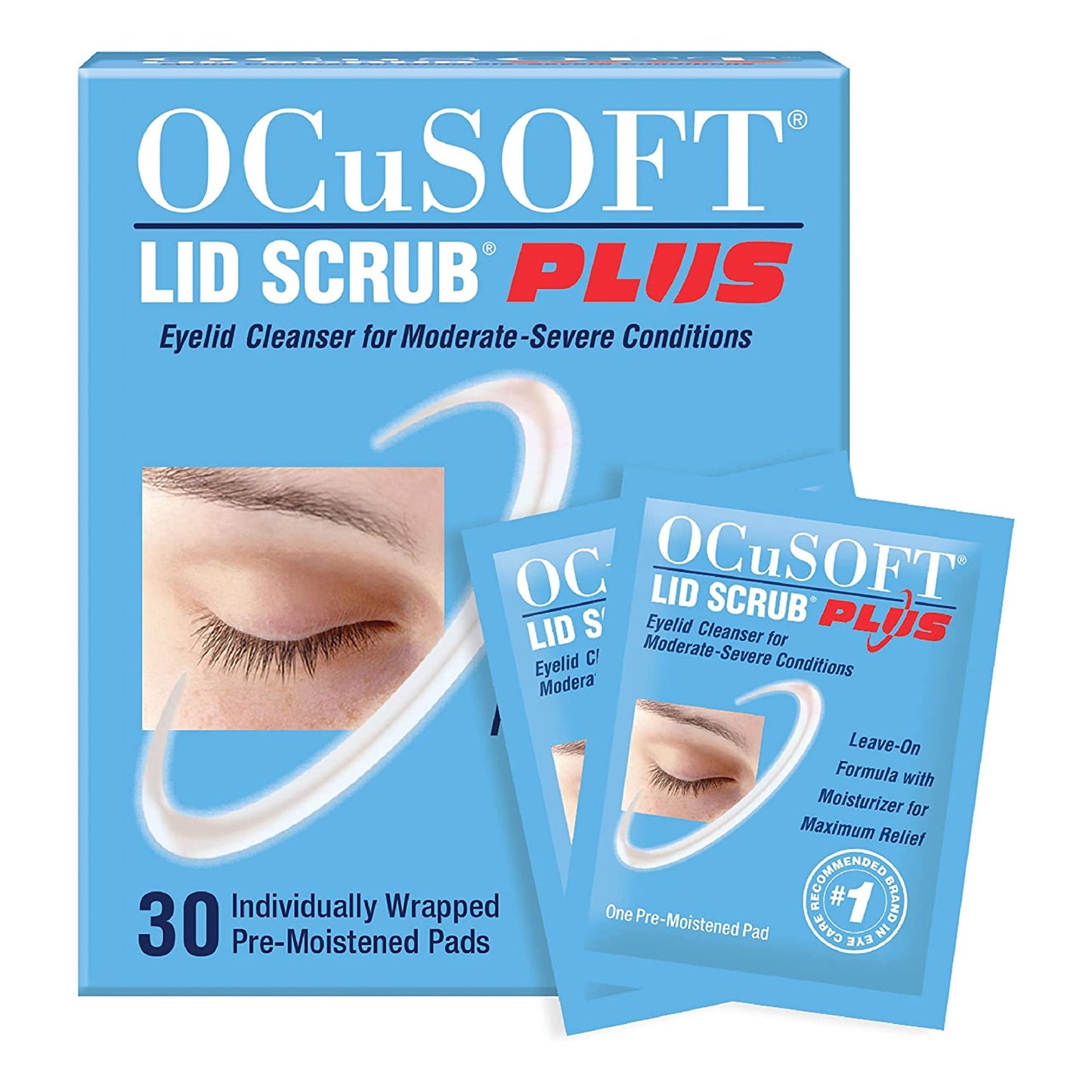 OCUSOFT LID SCRUB PLUS, PAD (30/BX)