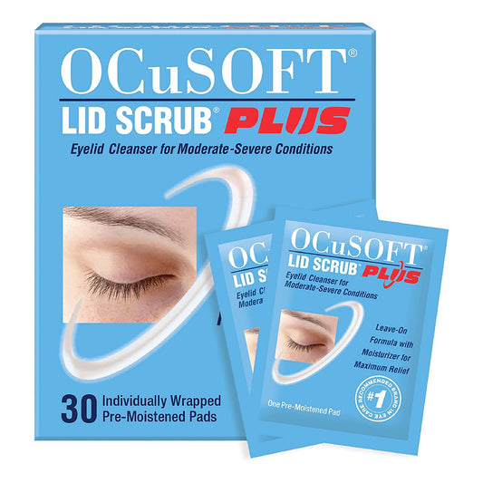 OCUSOFT LID SCRUB PLUS, PAD (30/BX)