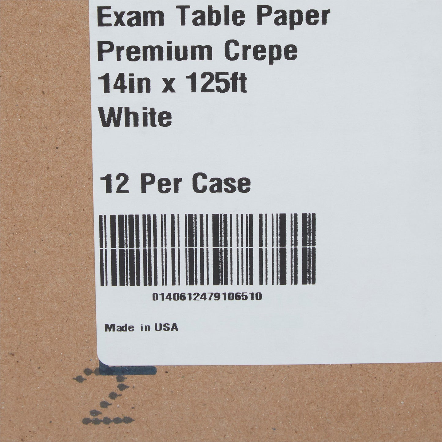 PAPER, TABLE CREPE 14"X125' (12RL/CS)