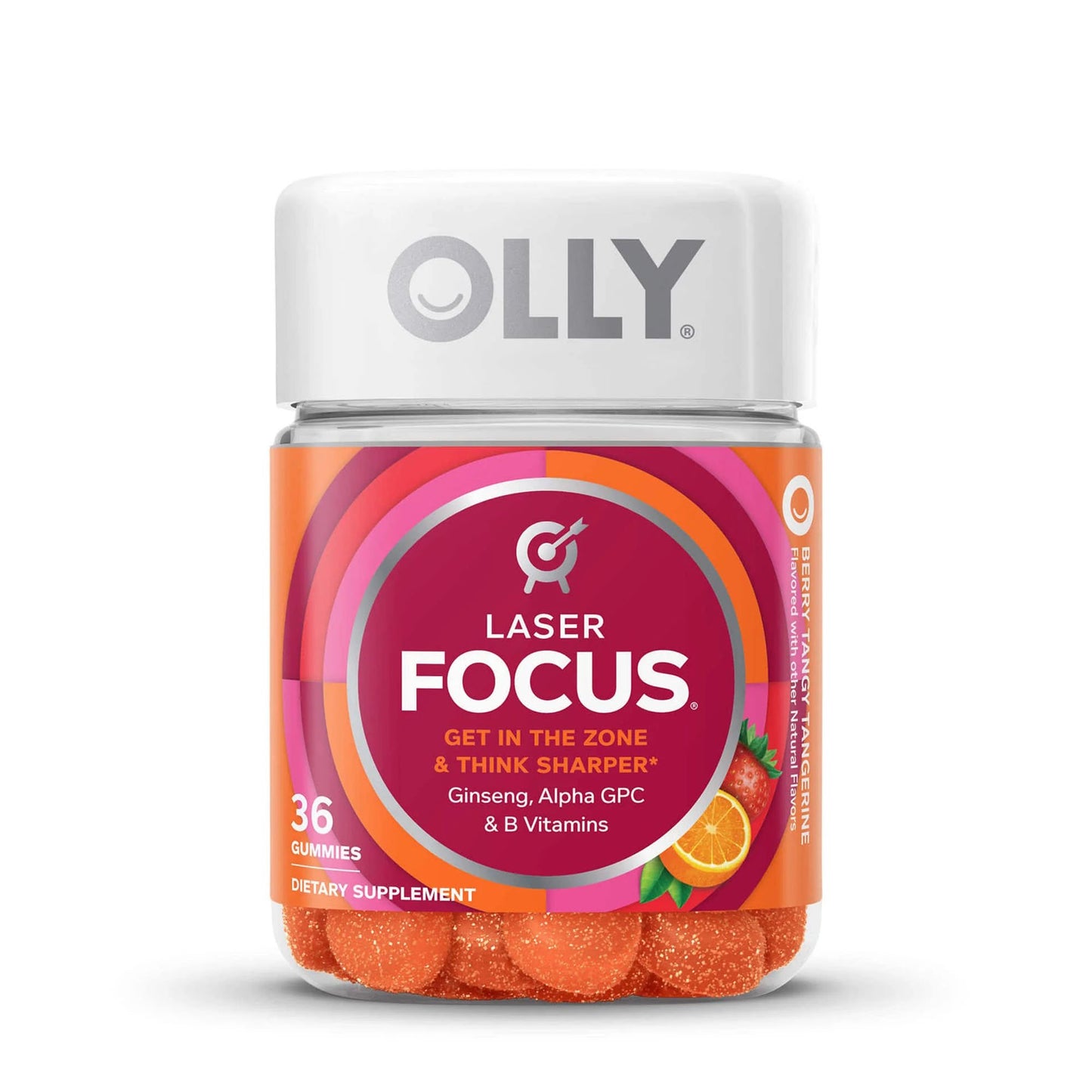 OLLY, GUMMY LASER FOCUS BERRY TANG (36/BT)