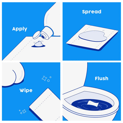 GEL, TOILET PAPER PUMP & POCKET BOTTLE GRY 130ML/20ML (45/CS