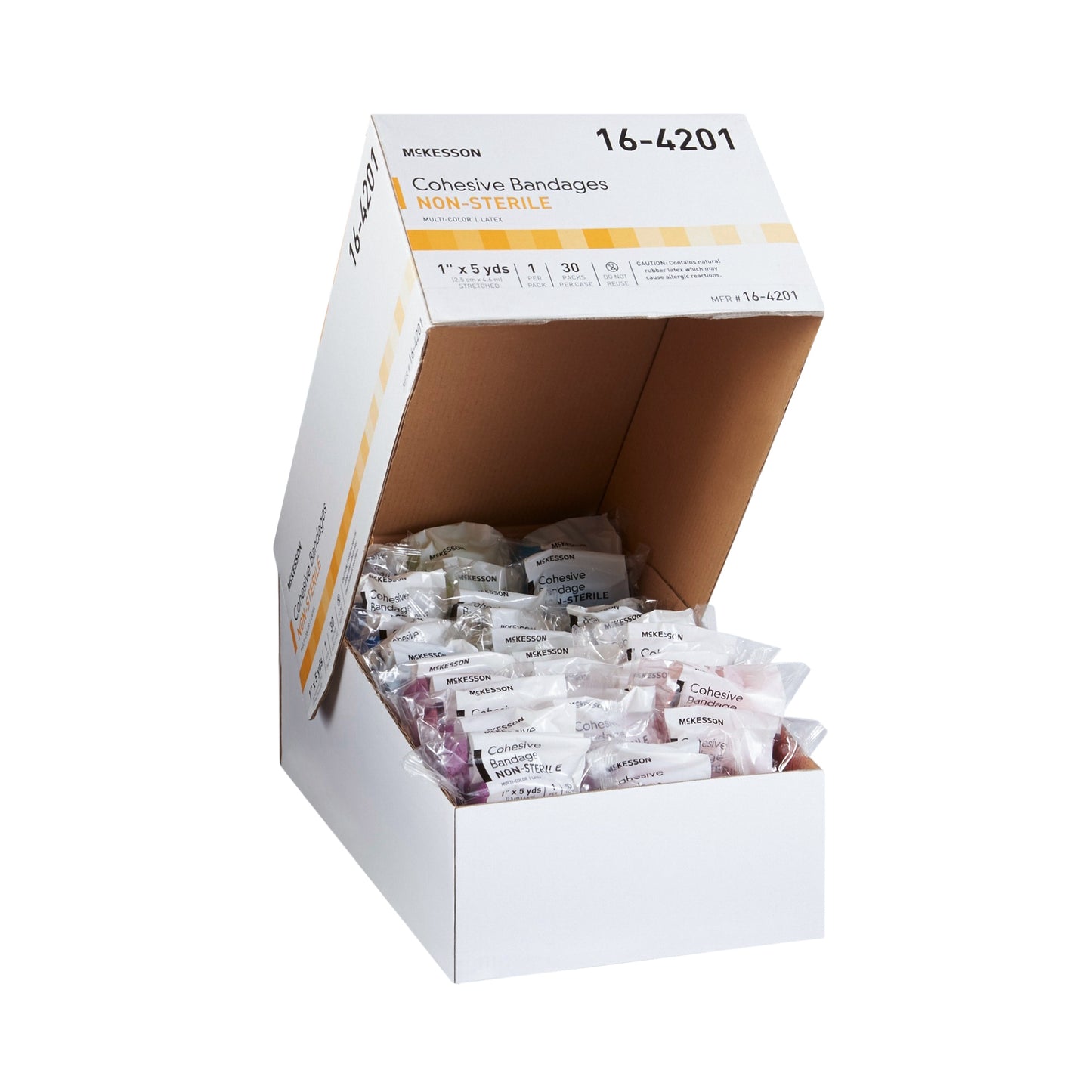 BANDAGE, COHESIVE COLORPK N/S 1" (30PK/CS)