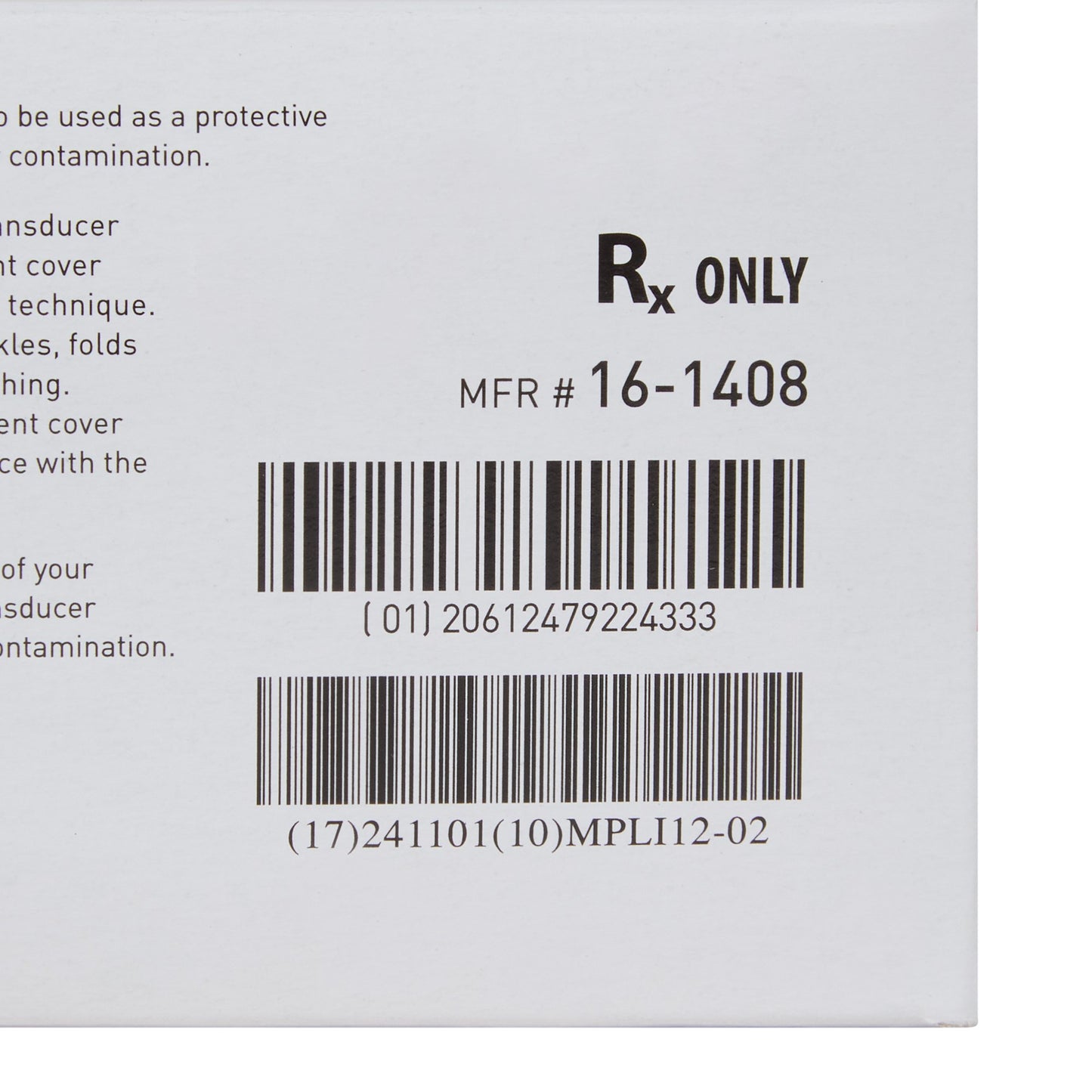 COVER, TRANSDUCER LATEX N/S 1.4"X7.5" (100/BX 24BX/CS)