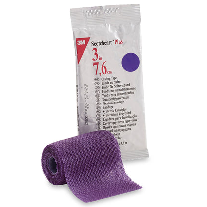 TAPE, CAST SCOTCHCAST 3"X4YDS PUR (10RL/BX) 3MORTH