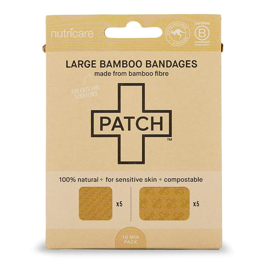 BANDAGE, ADH PATCH BAMBOO NAT LG (10/PK 5PK/BX)