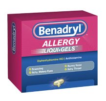 BENADRYL, CAP SGEL 25MG DYE-FREE (24/CT)