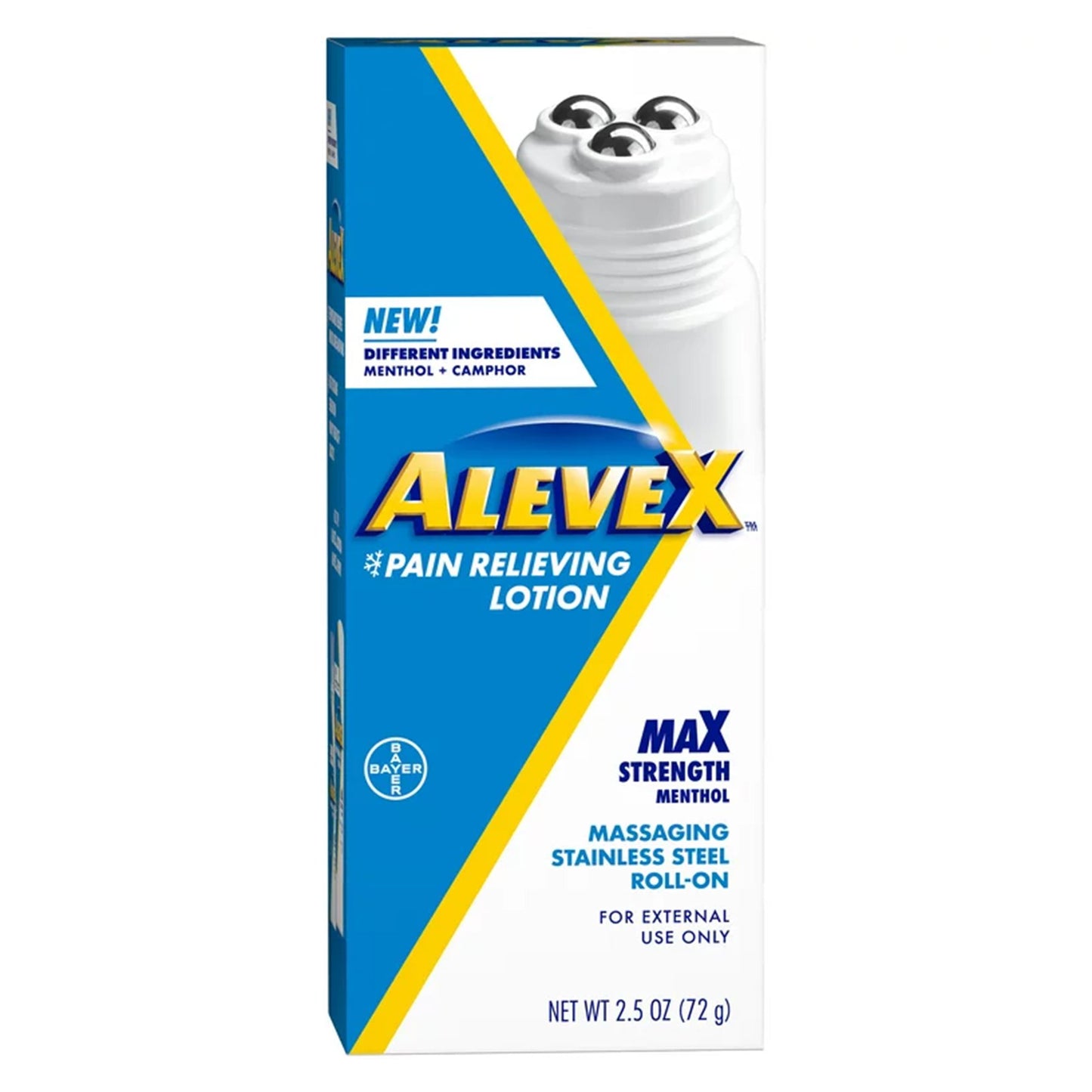 ALEVE-X, LOT ROLLERBALL PAIN RELIEVING MAX STRENGTH 2.5OZ