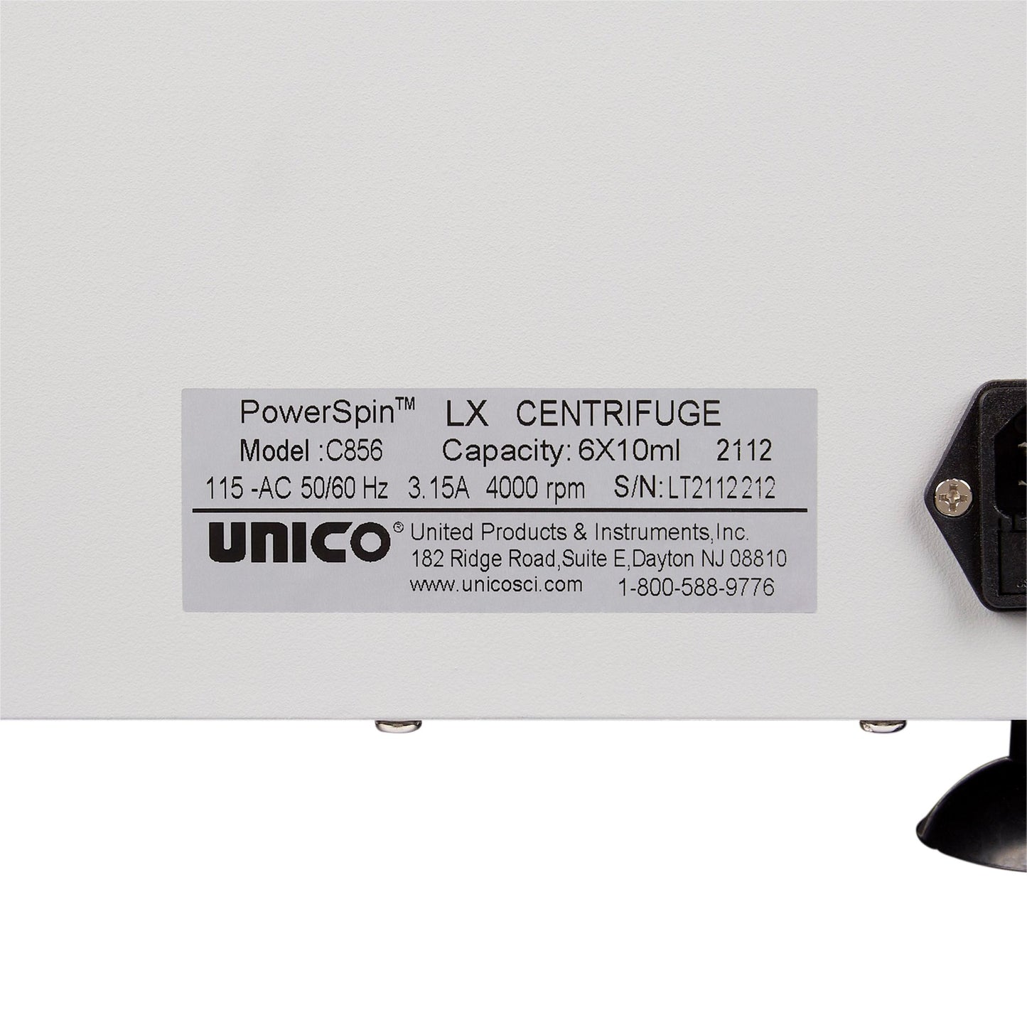 CENTRIFUGE, CLIA APPROVED 6PL