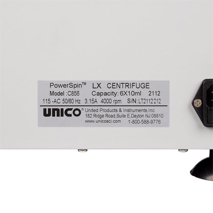 CENTRIFUGE, CLIA APPROVED 6PL