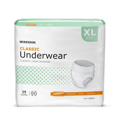 UNDERWEAR, CLASSIC XLG 58-68 (14/BG 4BG/CS)