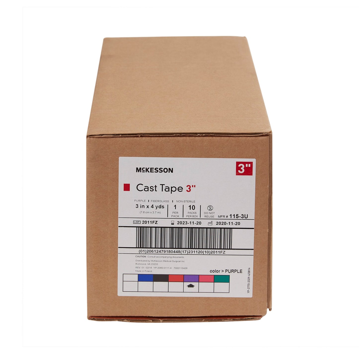 TAPE, CAST PUR LF 3"X4YDS (10RL/BX)