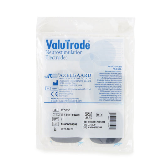 ELECTRODE TENS 2X2 SQ CL 4/BX 10BX/CS CARBON