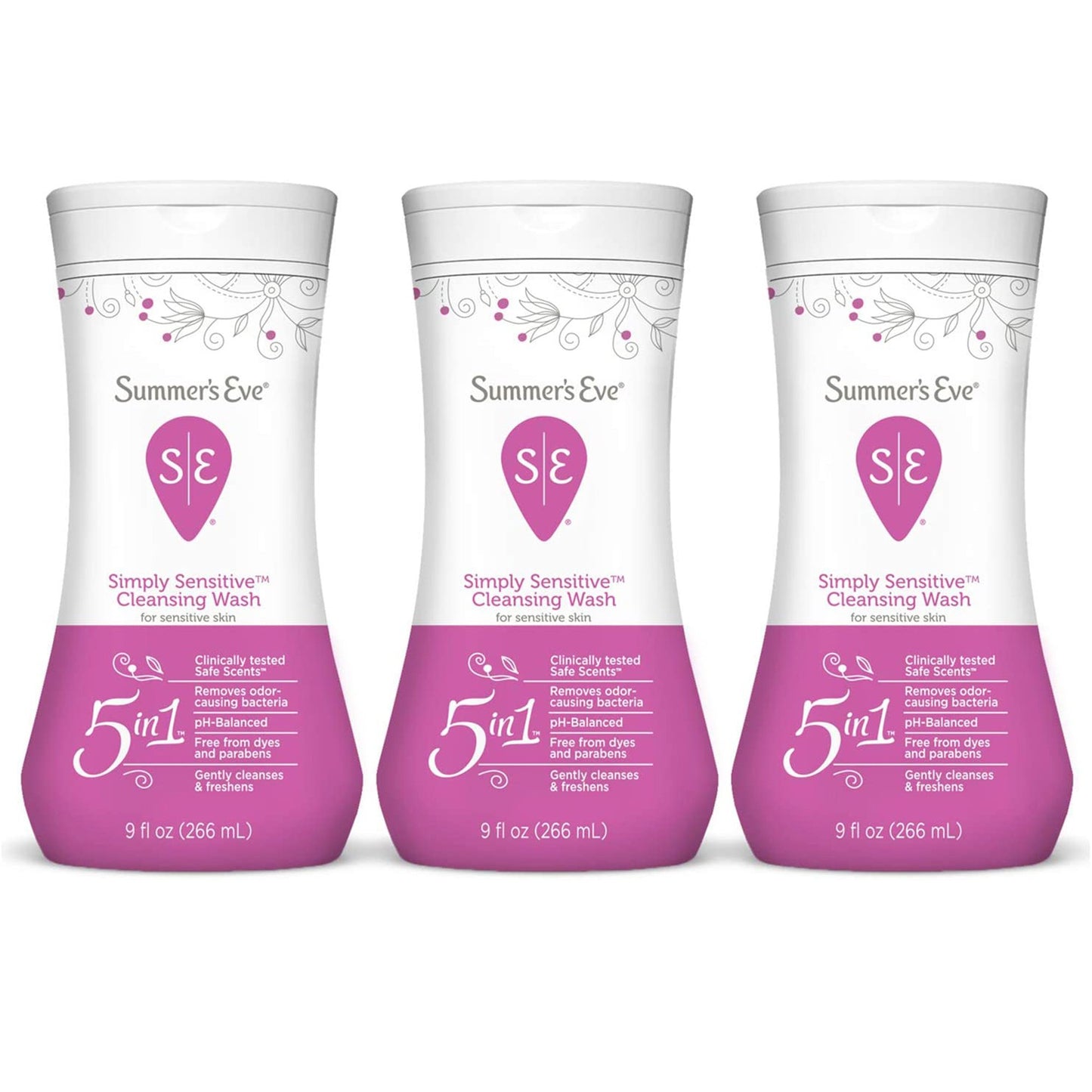 WASH, BODY SENSITIVE SUMMERS EVE 9OZ