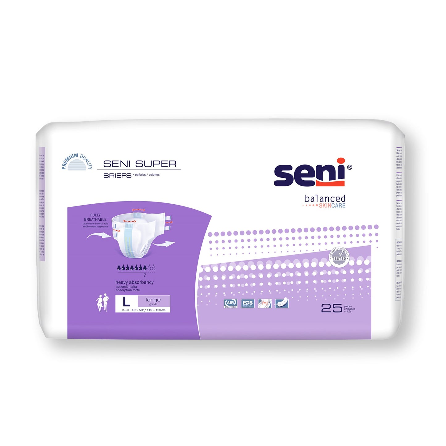 BRIEF, INCONT SENI SUPER LG 45"-59" (25/PK 3PK/CS)