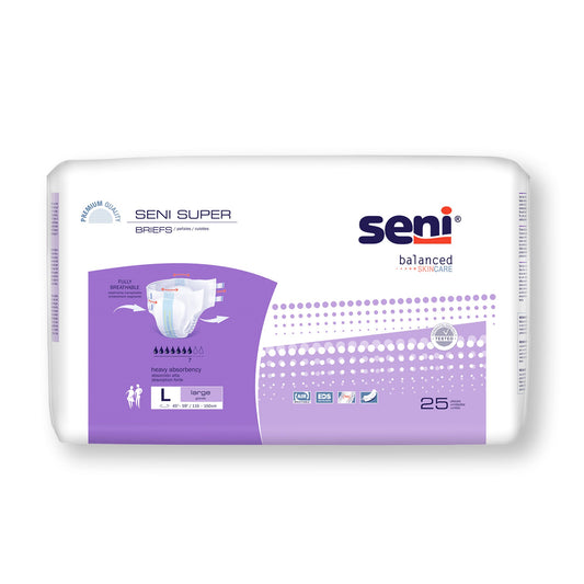 BRIEF, INCONT SENI SUPER LG 45"-59" (25/PK 3PK/CS)