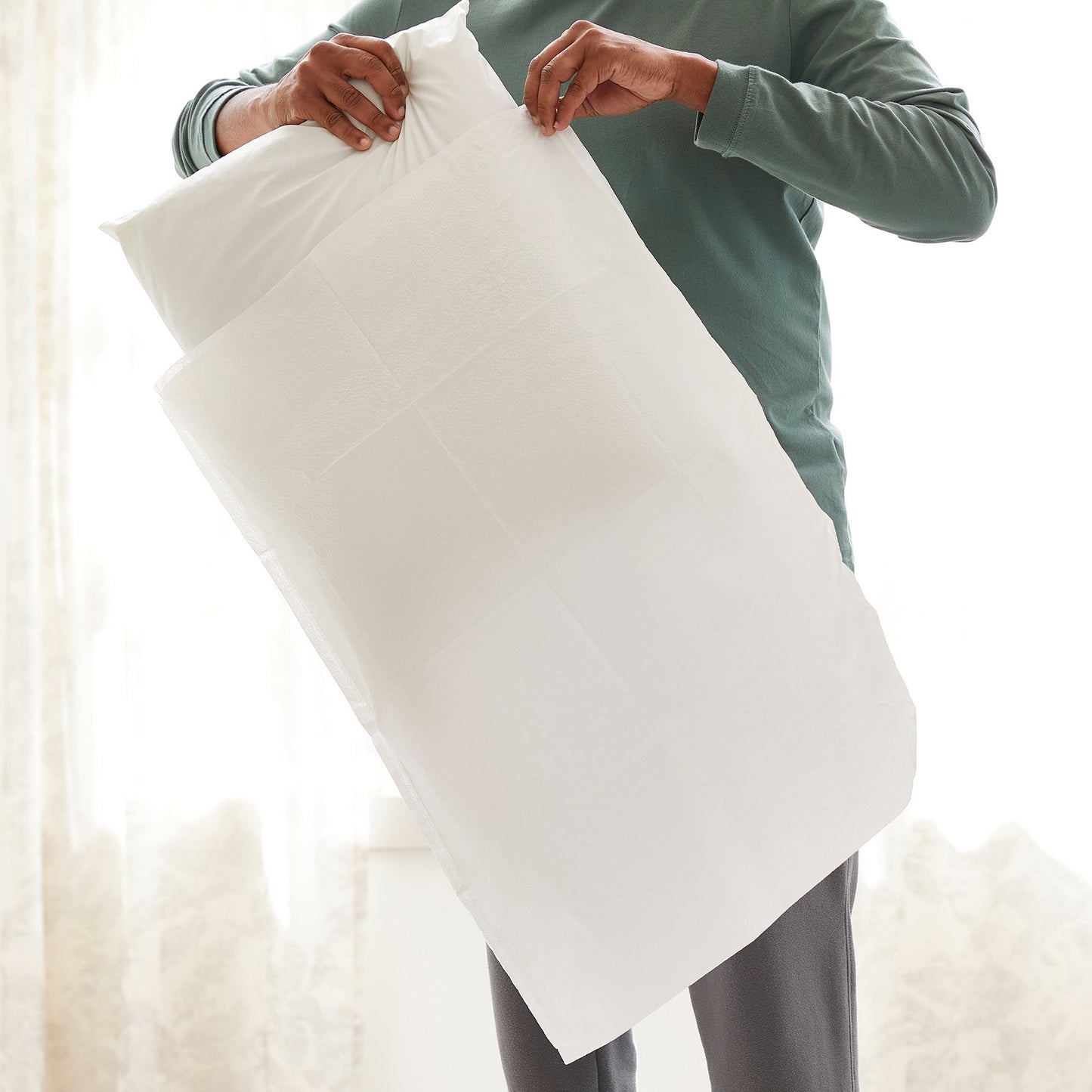 PILLOWCASE, DISP STD WHT 21"X30" (100/CS)