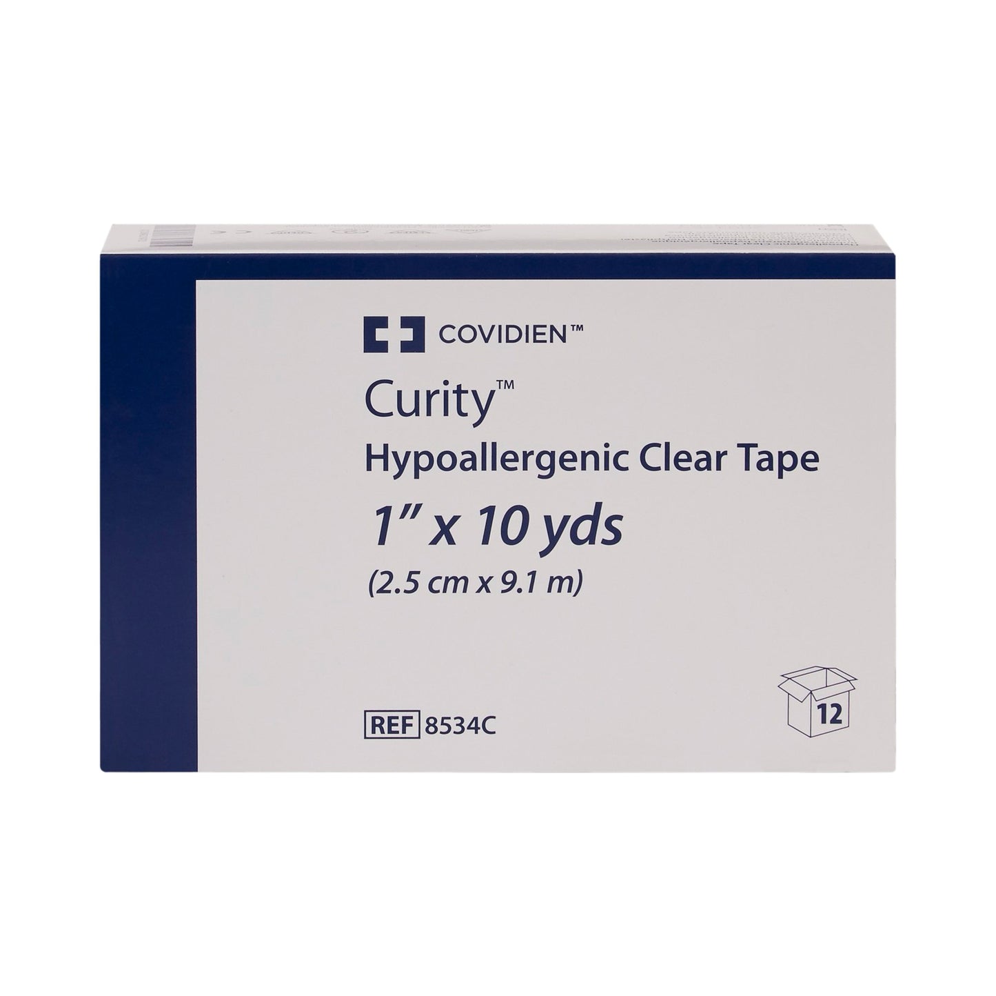 TAPE, ADHSV CLR 1"X10YDS (12/BX 10BX/CS) KENDAL
