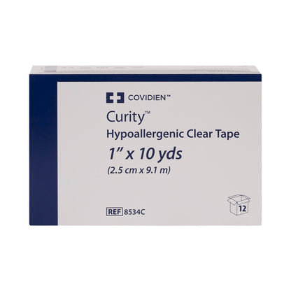 TAPE, ADHSV CLR 1"X10YDS (12/BX 10BX/CS) KENDAL
