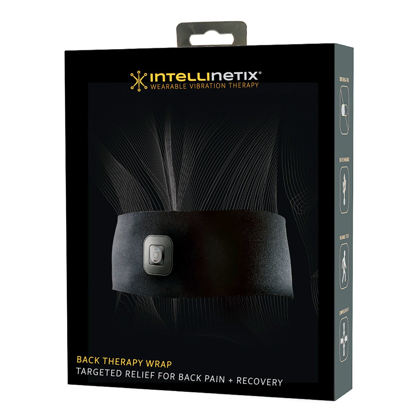 WRAP, THERAPY BACK INTELLINETIX PORT NON-INVASIVE BLK ADJ SZ
