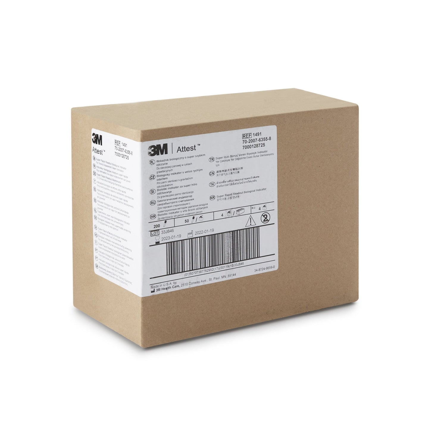 INDICATOR, BIOLOGICAL ATTEST GRAVITY STREAM (50/BX 4BX/CS)