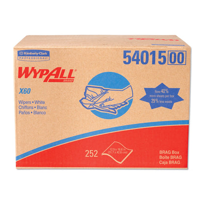 WIPER, WYPALL X60 CLOTHS (252/CS)