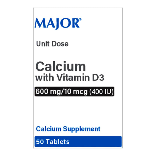 CALCIUM+D3, TAB 600MG/400IU UD(50/BX)