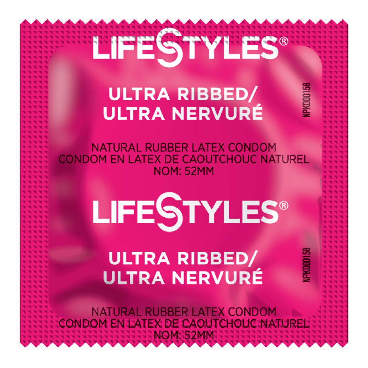 CONDOM, LIFESTYLES RIBBED LUBRICATED (1008/CS)