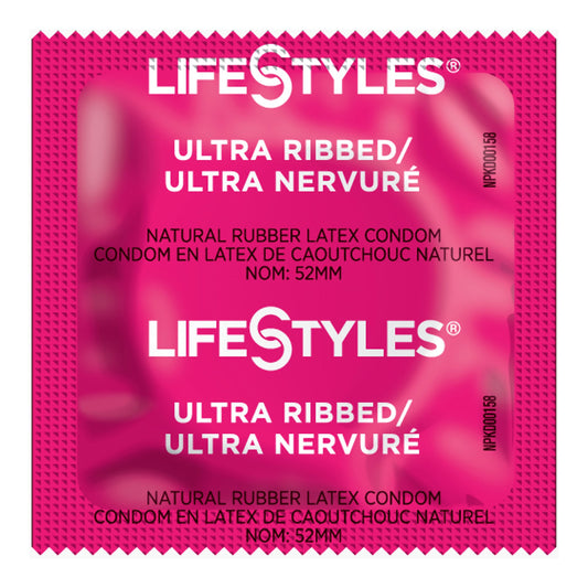 CONDOM, LIFESTYLES RIBBED LUBRICATED (1008/CS)
