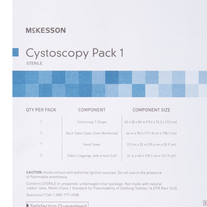 CYSTOSCOPY PACK I, SURG UROLOGICAL PROCEDURE (8/CS)