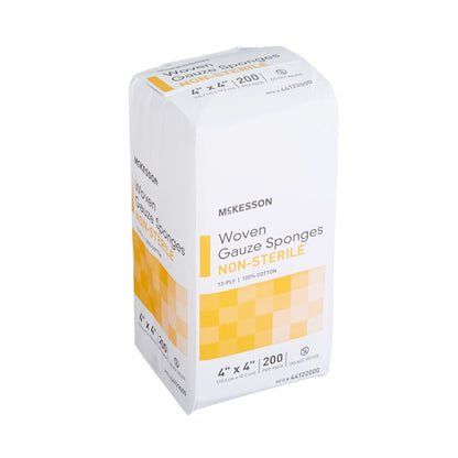 SPONGE, GAUZE 12PLY N/S 4"X4" (200/PK 10PK/CS)