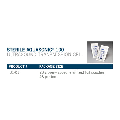 GEL, ULTRASND AQUASONIC STR 20GM YLW (48/BX)
