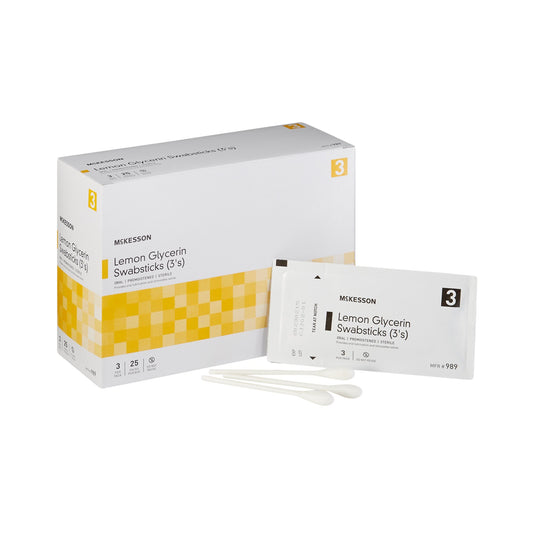 SWABSTICK, LEMON GLYCERIN STR (25/BX 10BX/CS)