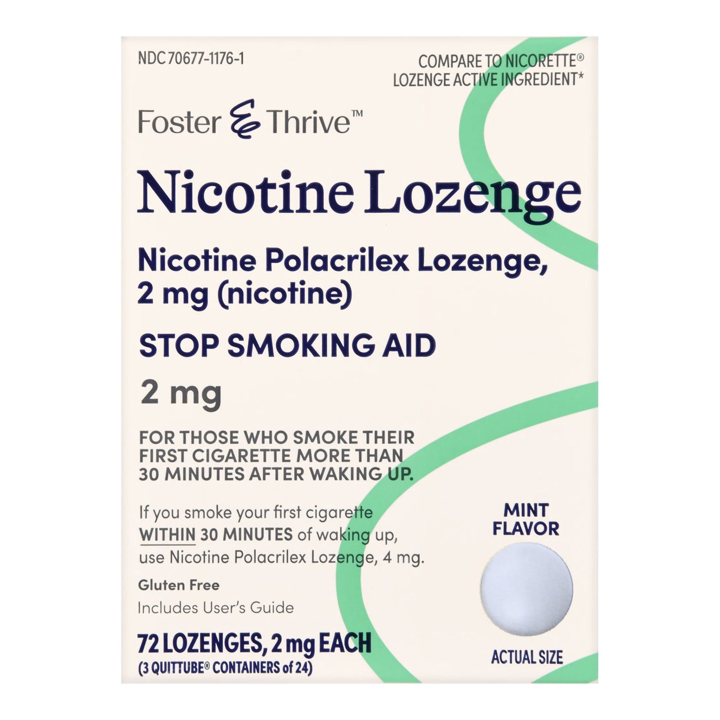 NICOTINE, LOZ FT MINT 2MG (72/PK)
