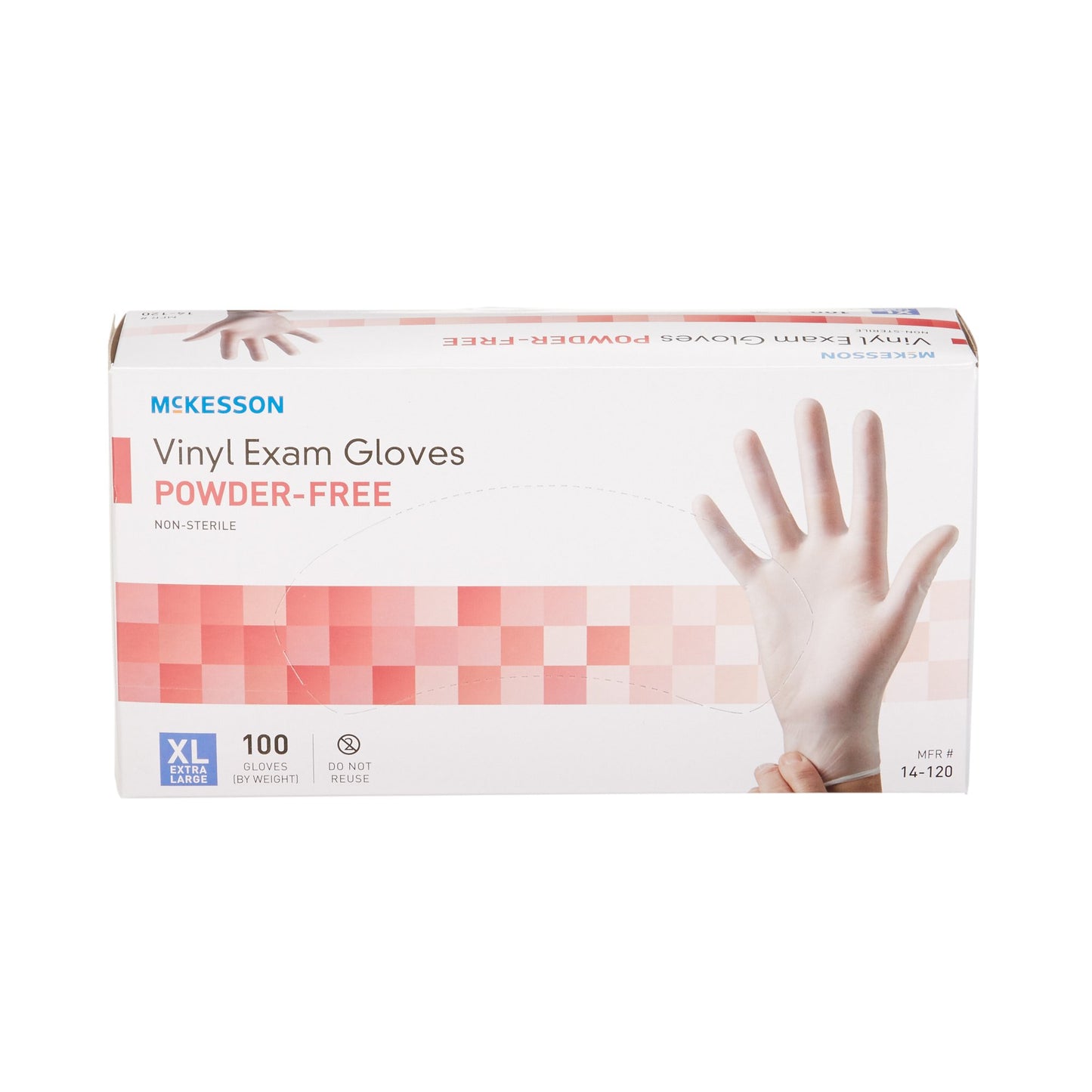 GLOVE, EXAM VNYL XL N/S (100/BX 10BX/CS)