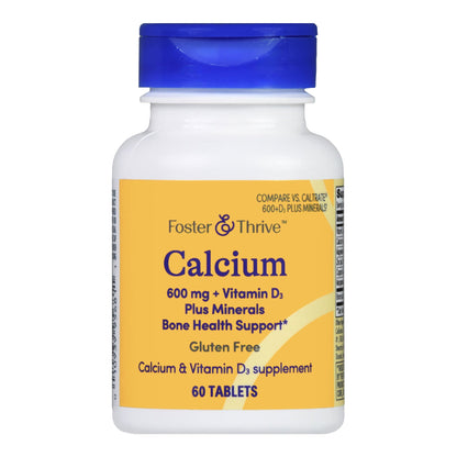 CALCIUM +VITAMIN D, TAB FT SM 600MG (60/BT)