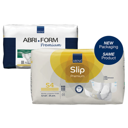 BRIEF, INCONT ABENA SLIP PREM ADLT S4 SM (25/PK 3PK/CS)