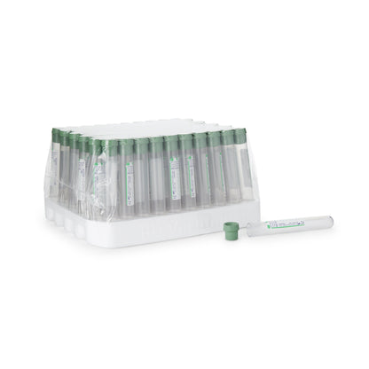 TUBE, BLD COL SODHEP GRN 10ML PLAS VACUTAINER (100/BX 10BX/C