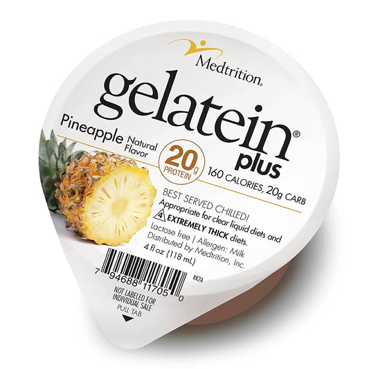 NUTRIENT, GELATIN PLUS PINEAPPLE 4OZ CUP (36/CS)