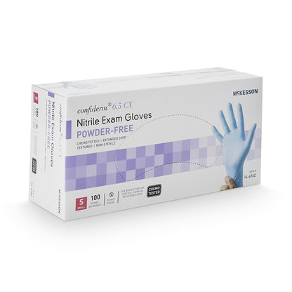 GLOVE, EXAM NTRL SM N/S EXTCF CHEMO 6.5CX (100/BX 10BX/CS)